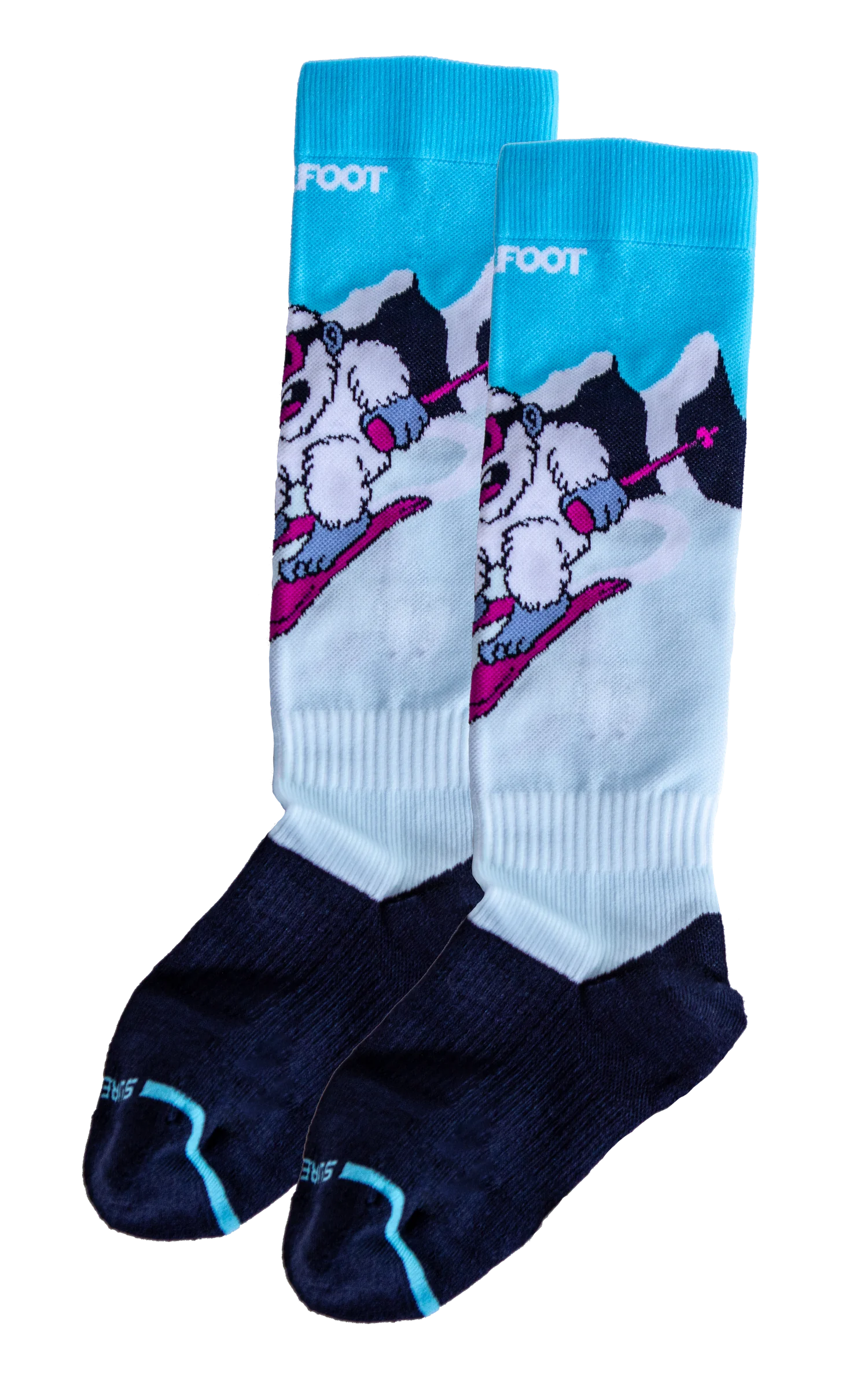 Surefoot Yeti Monster ski sock kids merino wool